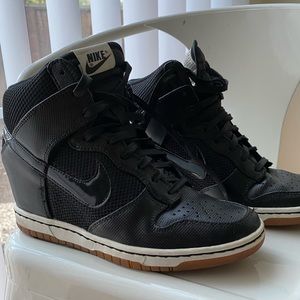 Nike Lace Up High Top Wedge Sneakers